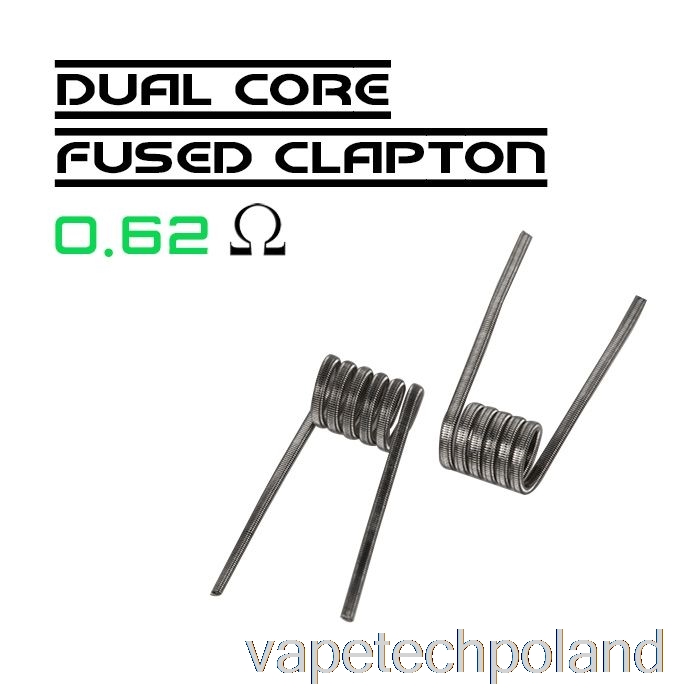 Vape Tech Polska Wotofo Comp Wire - Gotowe Cewki 0,62 Oma Dwurdzeniowy Z Bezpiecznikiem Clapton - Opakowanie 10 Sztuk